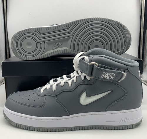 Мужские кроссовки Nike Air Force 1 Mid QS Cool Grey White DH5622-001