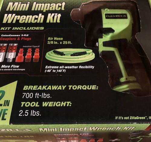 Legacy AT8500FZ Flexzilla Pro Mini Impact Wrench Kit. 1/2