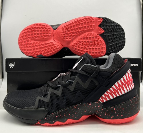 Adidas Donovan Mitchell DON Issue 2 Venom Черный Белый Красный FV8960 Мужской размер