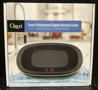 New Ozeri Touch Waterproof Digital Kitchen Food Scale *Washable & Submersible! *
