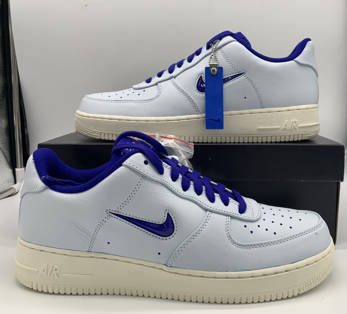 

Мужские кроссовки Nike Air Force One 1 -#39;07 PRM Retro Jewel White Concord Blue CK4392-100, Белый, Nike Air Force 1 '07