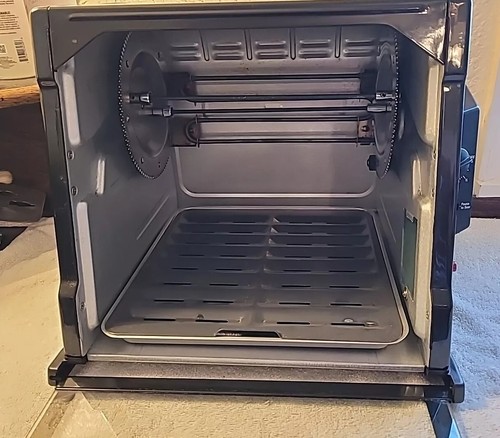 Ronco Showtime Rotisserie & BBQ Oven Model 4000 Black Full Size TESTED