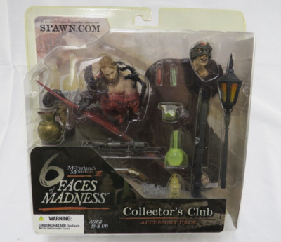 6 Faces Of Madness Collector's Club Accessory Pack McFarlane's Monsters III RARE