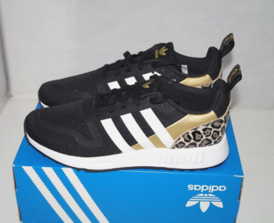 NWOB Authentic ADIDAS MULTIX Black/White Stripe Animal Print Women's Shoes 9 M