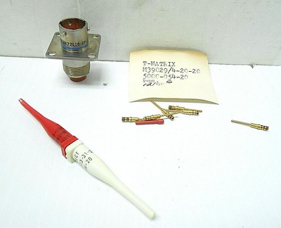 MS3472L10-6P MATRIX CONNECTOR, NOS MADE IN 1980 CONTACT PN: M39029/4-20-20