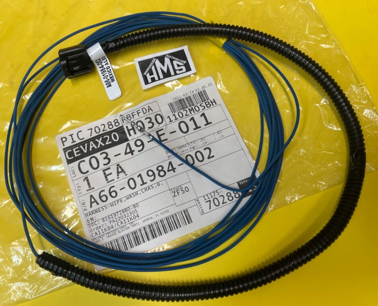 A66-01984-002 OEM FREIGHTLINER HARNESS -WIPER, WASH, CHASSIS