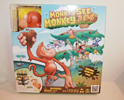 Monkey See, Monkey Poo Children's Game (Spin Master Games) Ages 4+ NEW