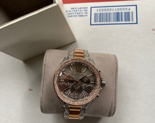 NWT Michael Kors Women's Wren Chronograph Stainless Steel