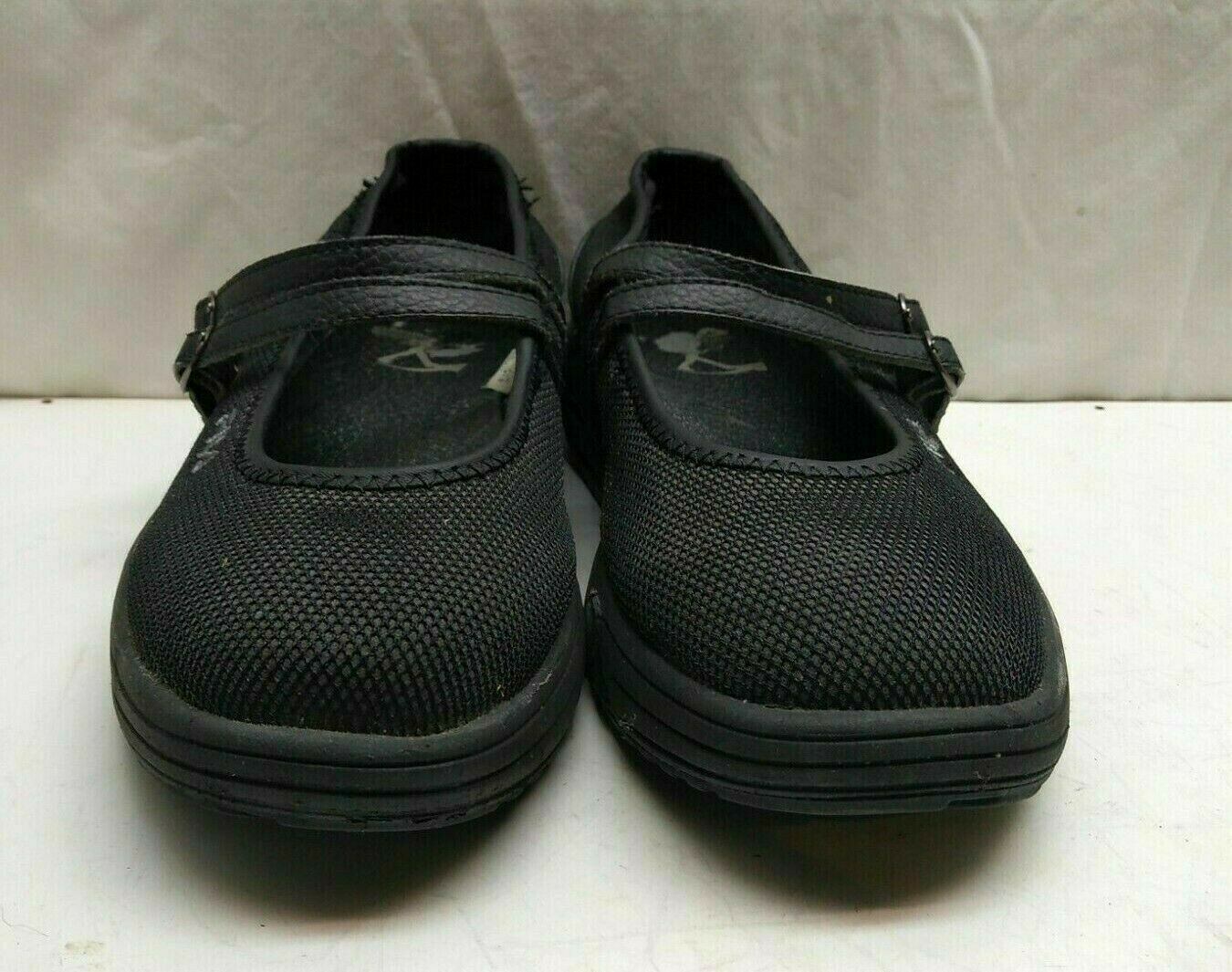 FILA★Fila Eshape Mary Jane★22-25.5 Fila Black Mesh Comfort Mary Jane Sneaker Toning Fitness