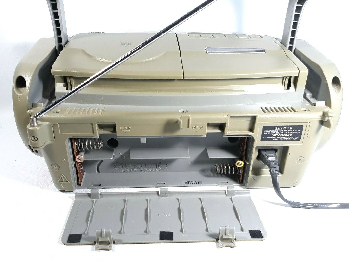 Sony Boom Box CFD-S22 CD Radio Cassette-Corder Mega Bass Port