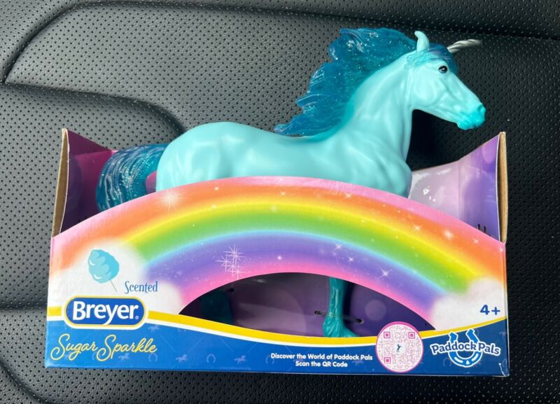 NEW Breyer Horse Unicorn Scented Sugar Sparkle Cotton Candy World Of Breyer