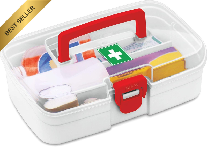 First Aid Medical Box Portable | Family Emergency Kit | Detachable Divider | Sin