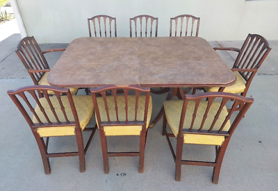 Vintage dining table and chairs ebay hot sale