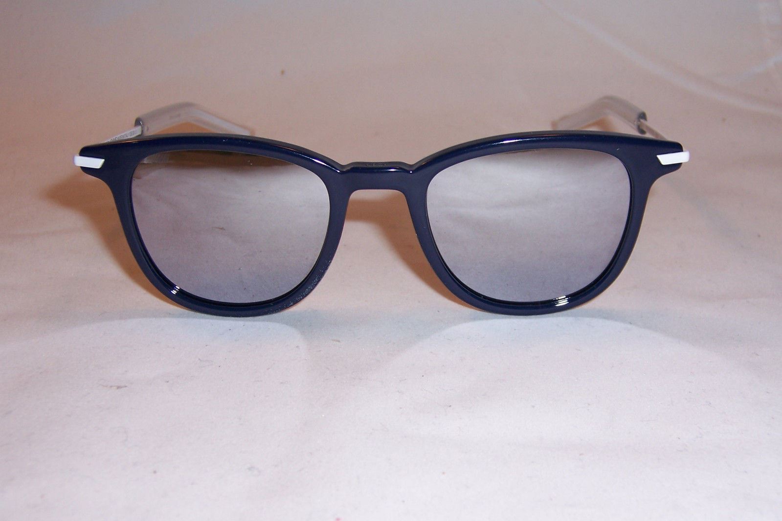 Pre-owned Dior Homme Black Tie 195/s Mzn-dc Blue/silver Mirror Sunglasses