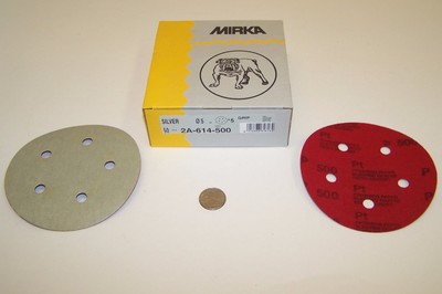 New Mirka 17-315-220 S-Carat 5/" 5 H PSA 220 Grit Disc