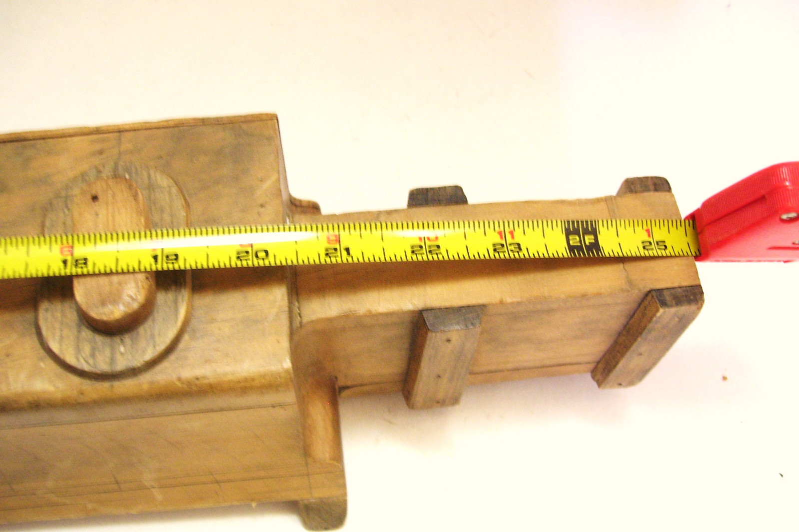 Antique Industrial Wood Foundry Pattern Mold YT 77 Wall Sculpture Shelf Decor