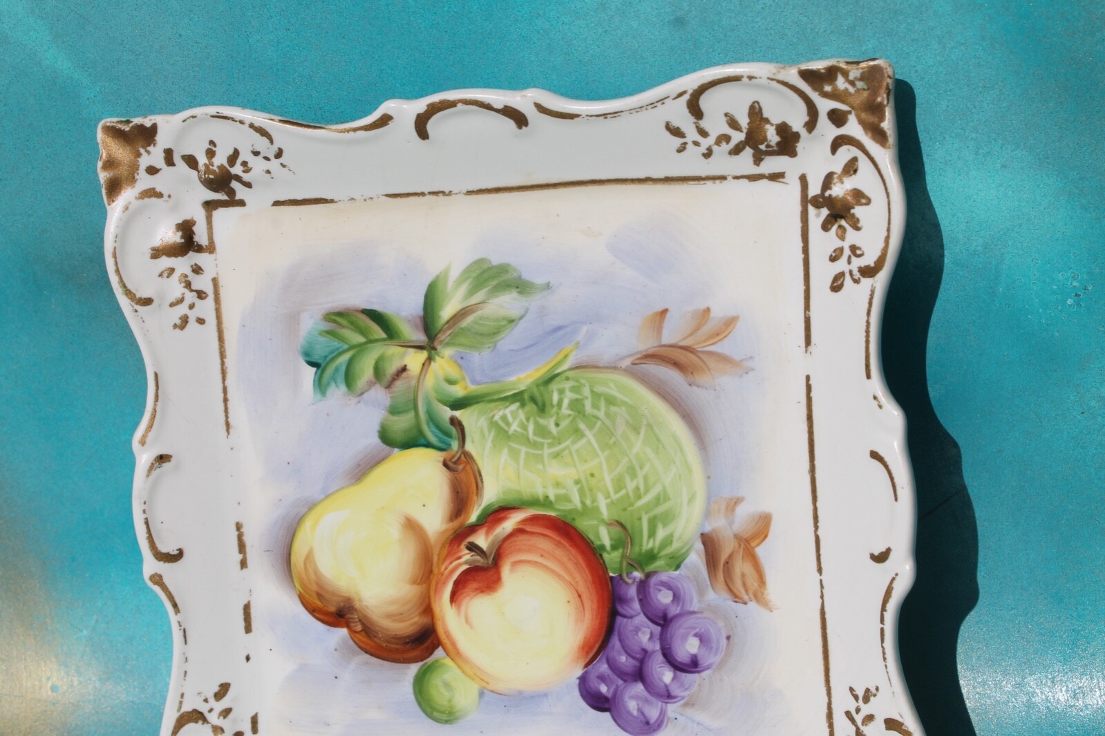 Vintage Hand Painted Fruit Wall Tile Decor FREE SHIPPING!