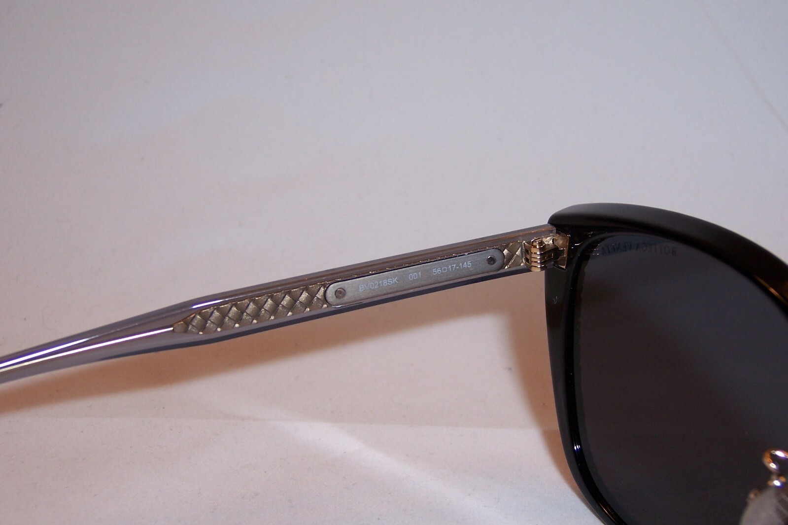 Pre-owned Bottega Veneta Sunglasses Bv 0218sk 001 Black/gray Authentic 0218