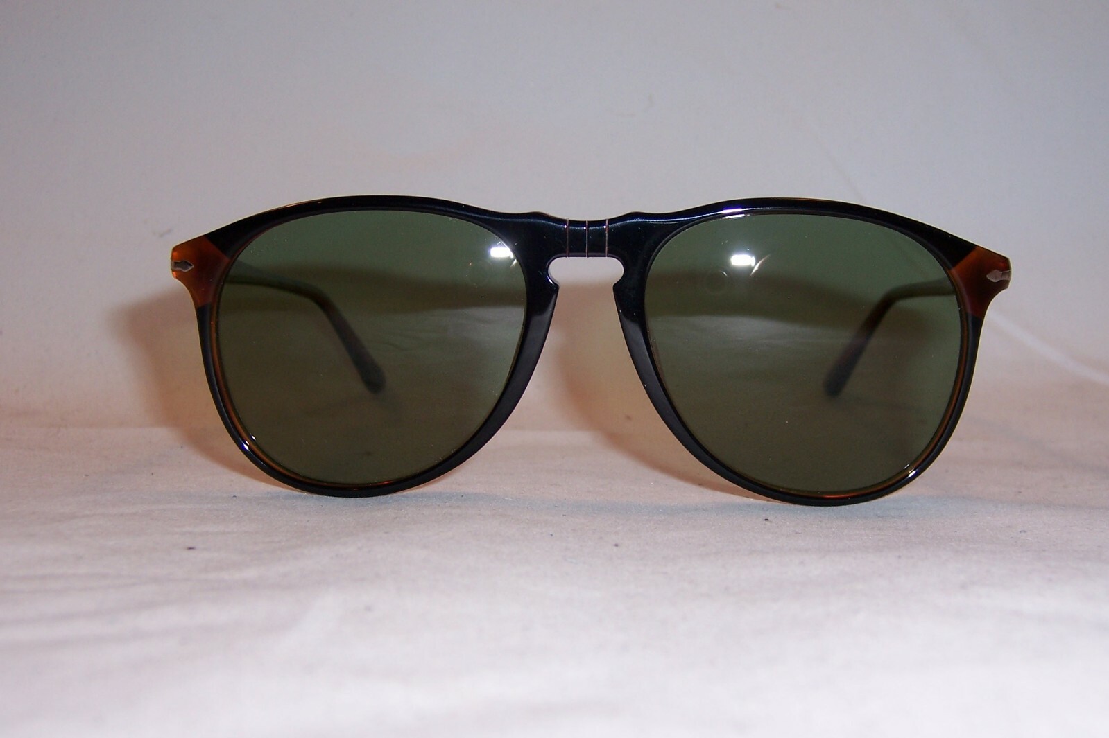 Pre-owned Persol Sunglasses Po 6649/s/m 1096p1 Black/green Polarized 6649sm Authentic