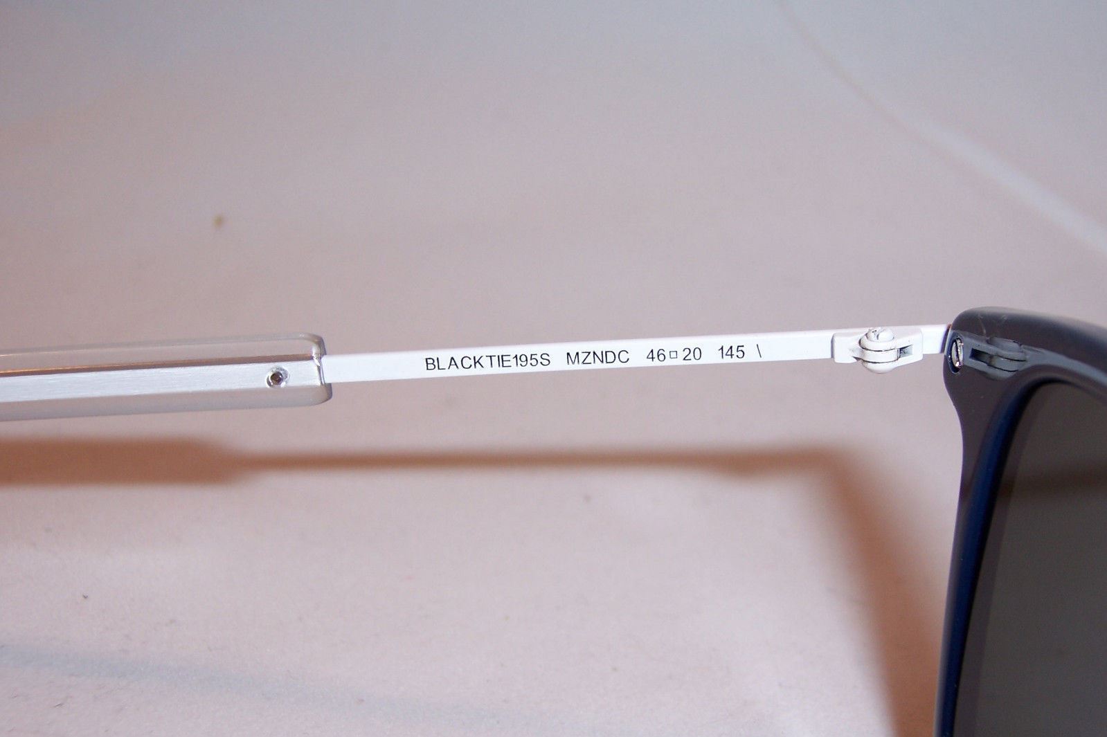 Pre-owned Dior Homme Black Tie 195/s Mzn-dc Blue/silver Mirror Sunglasses