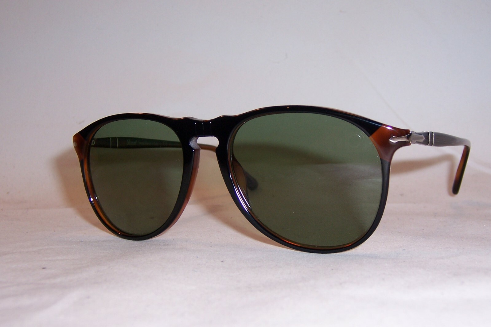 Pre-owned Persol Sunglasses Po 6649/s/m 1096p1 Black/green Polarized 6649sm Authentic