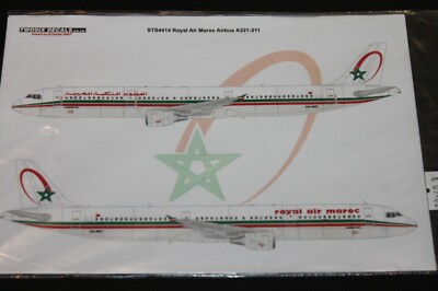 Twosix decals STS4414: Airbus A321-121 Royal Air Maroc au 1/144