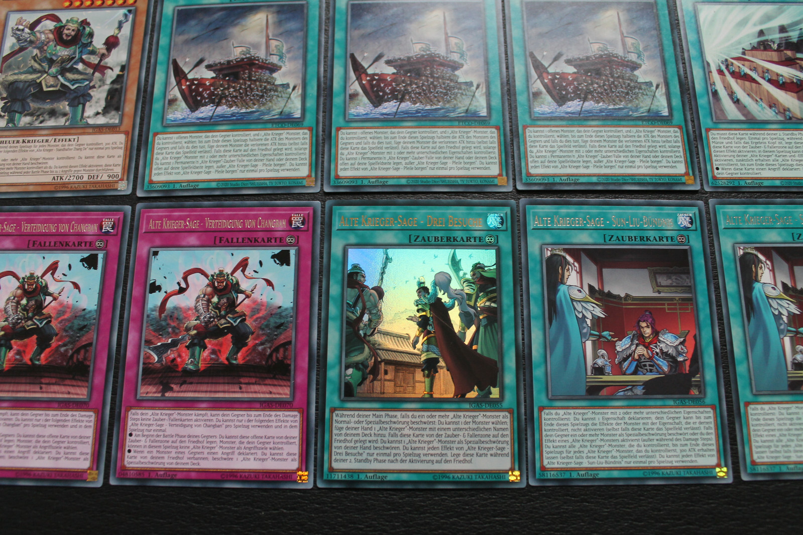 Yugioh 37 Karten Alte Krieger Link drei Besuche RARE Deck Core - 1. Aufl Deutsch