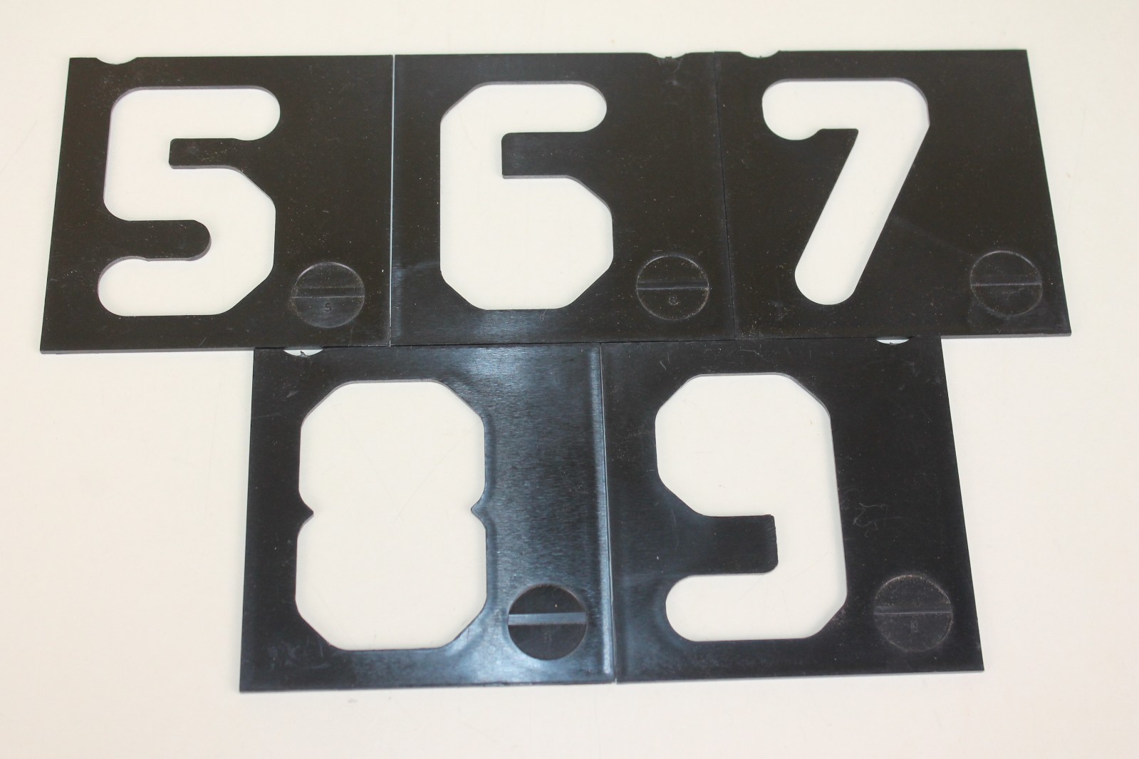 Router Stencil Numbers 0-9 & / ! - Templates 3.5
