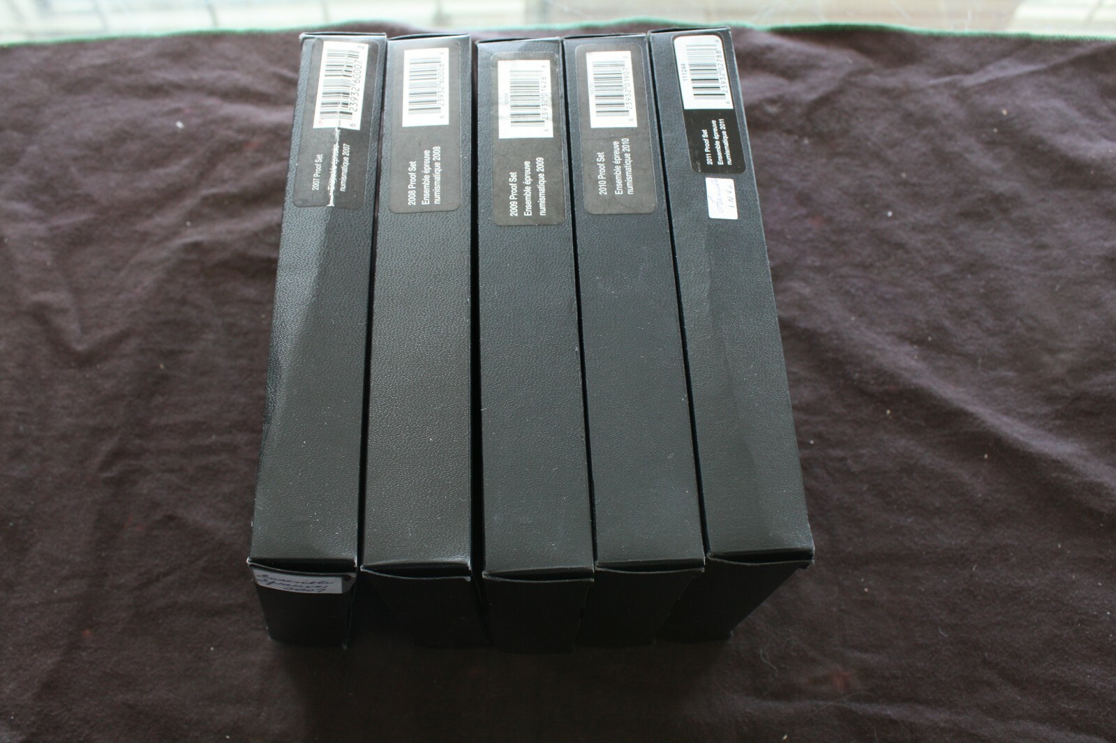 Canada Proof Set 2007 2008 2009 2010 2011 - lot of 5 proof set