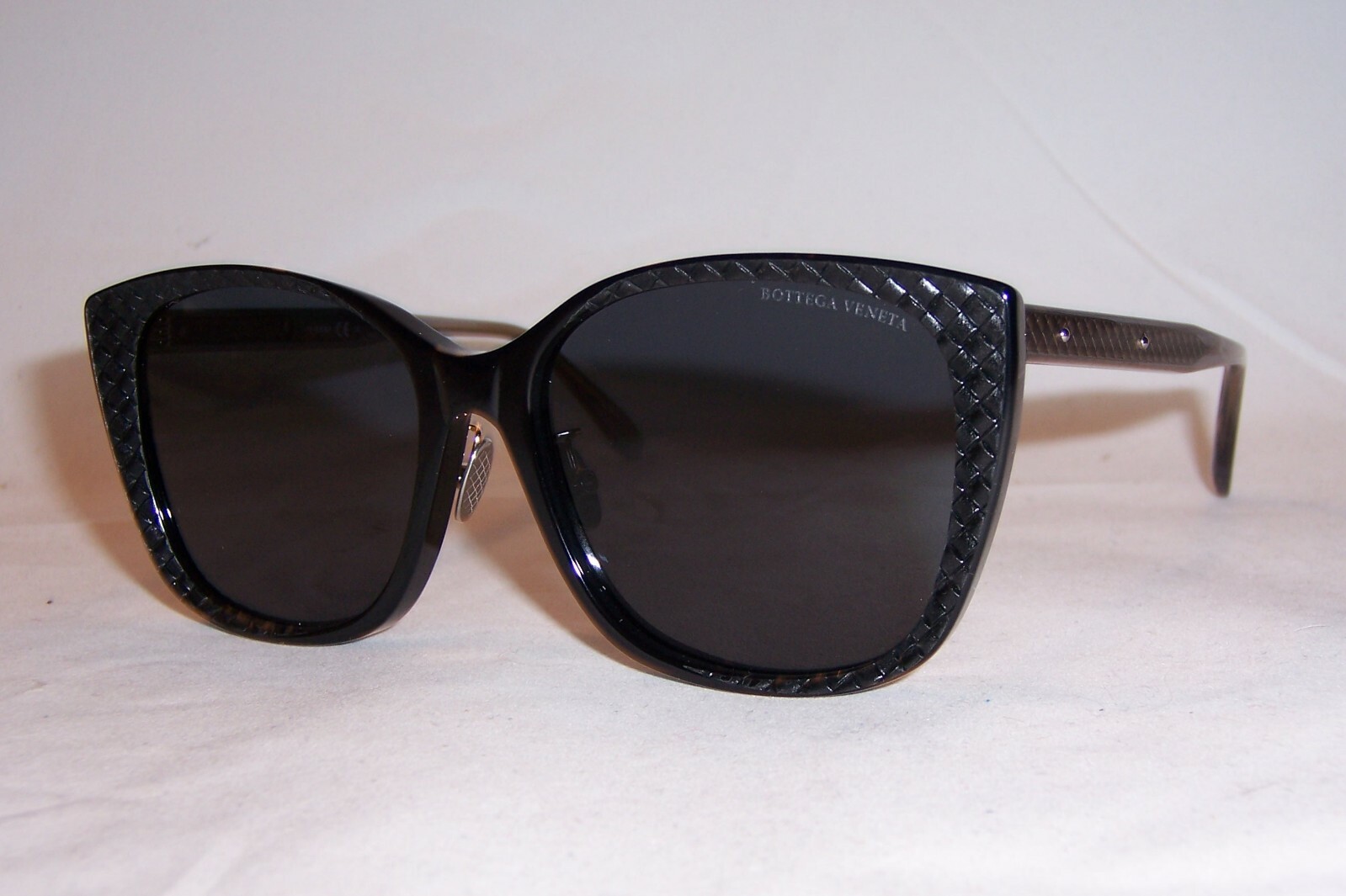 Pre-owned Bottega Veneta Sunglasses Bv 0218sk 001 Black/gray Authentic 0218