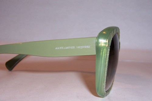 Pre-owned Alexander Mcqueen Sunglasses Amq 4193/s Green/brown K6h-db Authentic In Brown Gray