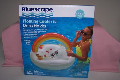 Bluescape Floating Cooler & Drink Holder NEW in Box 2' 8'' Wide w/ 1 Repair Patch