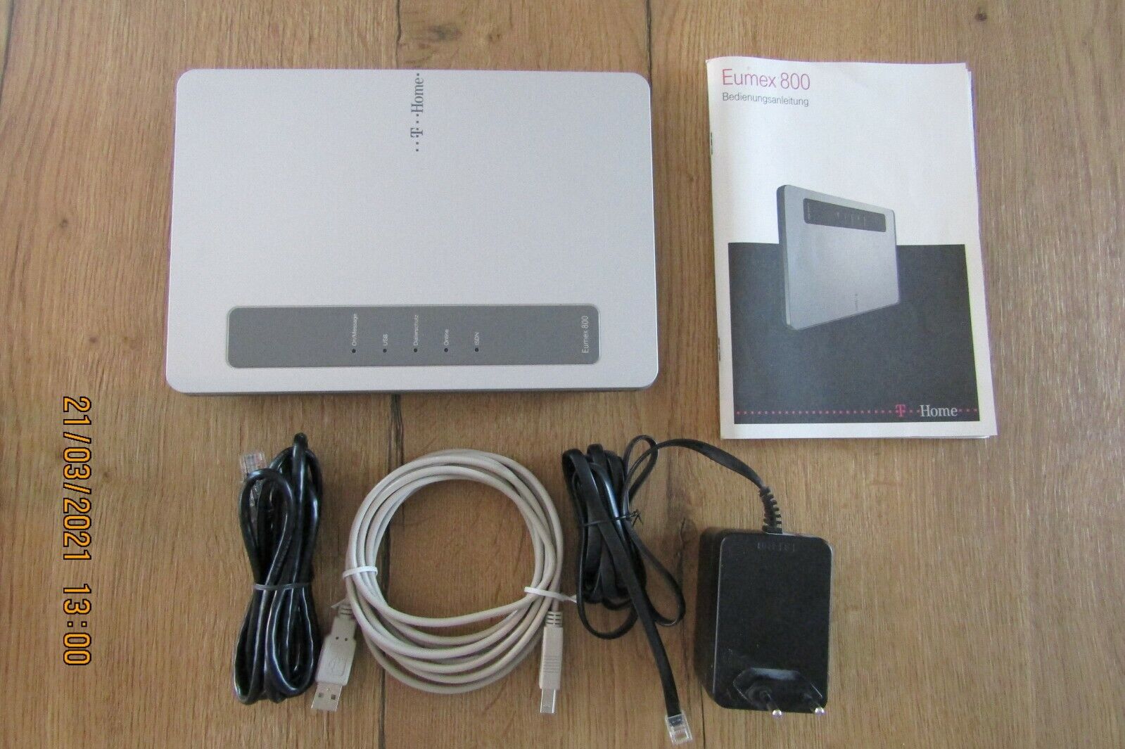 Telekom ISDN-TK-Anlage Eumex 800 1x ISDN ext./int. 8 a/b passt zu Fritz!Box 7490