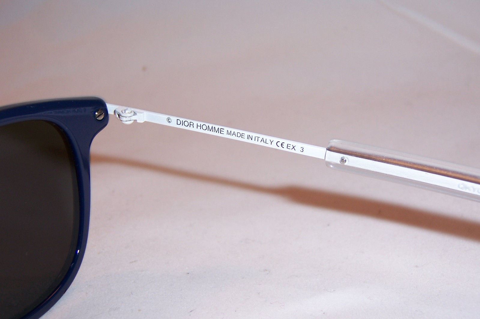 Pre-owned Dior Homme Black Tie 195/s Mzn-dc Blue/silver Mirror Sunglasses