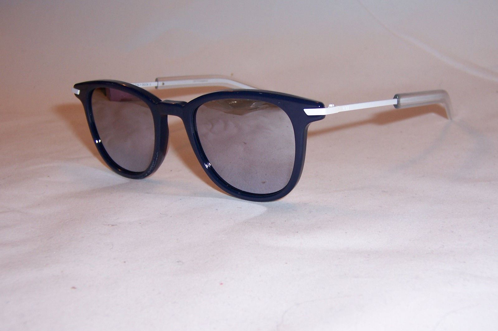 Pre-owned Dior Homme Black Tie 195/s Mzn-dc Blue/silver Mirror Sunglasses