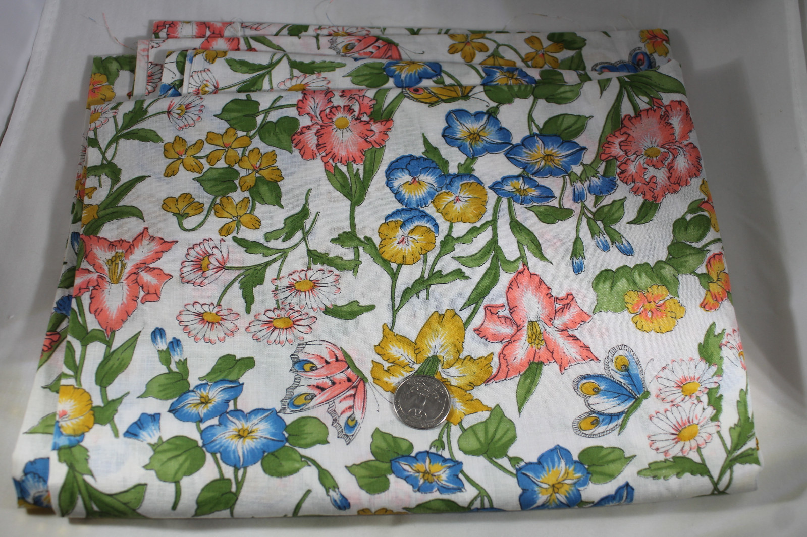 Vintage Fabric 2 yards x 44