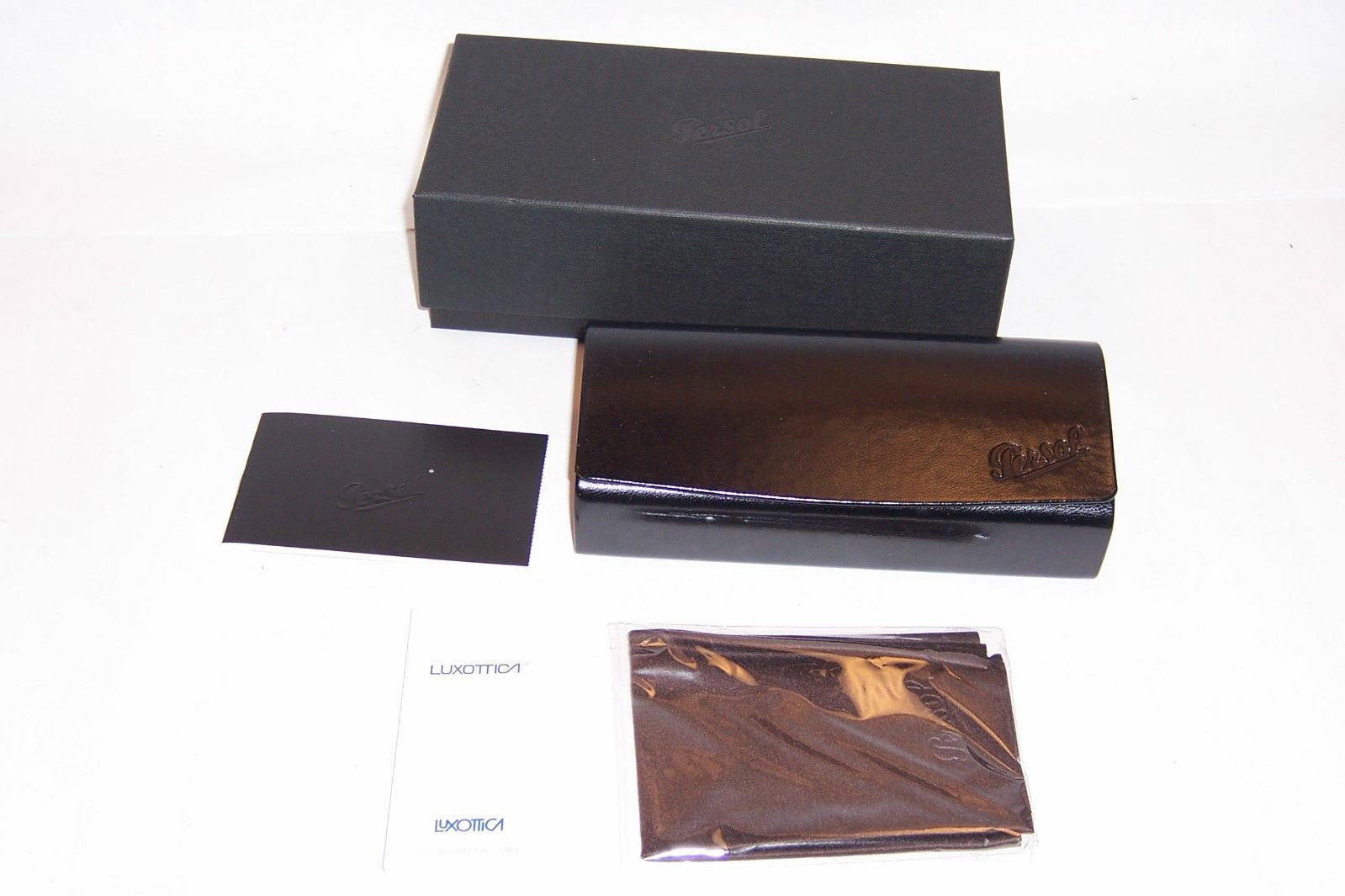 Pre-owned Persol Sunglasses Po 6649/s/m 1096p1 Black/green Polarized 6649sm Authentic
