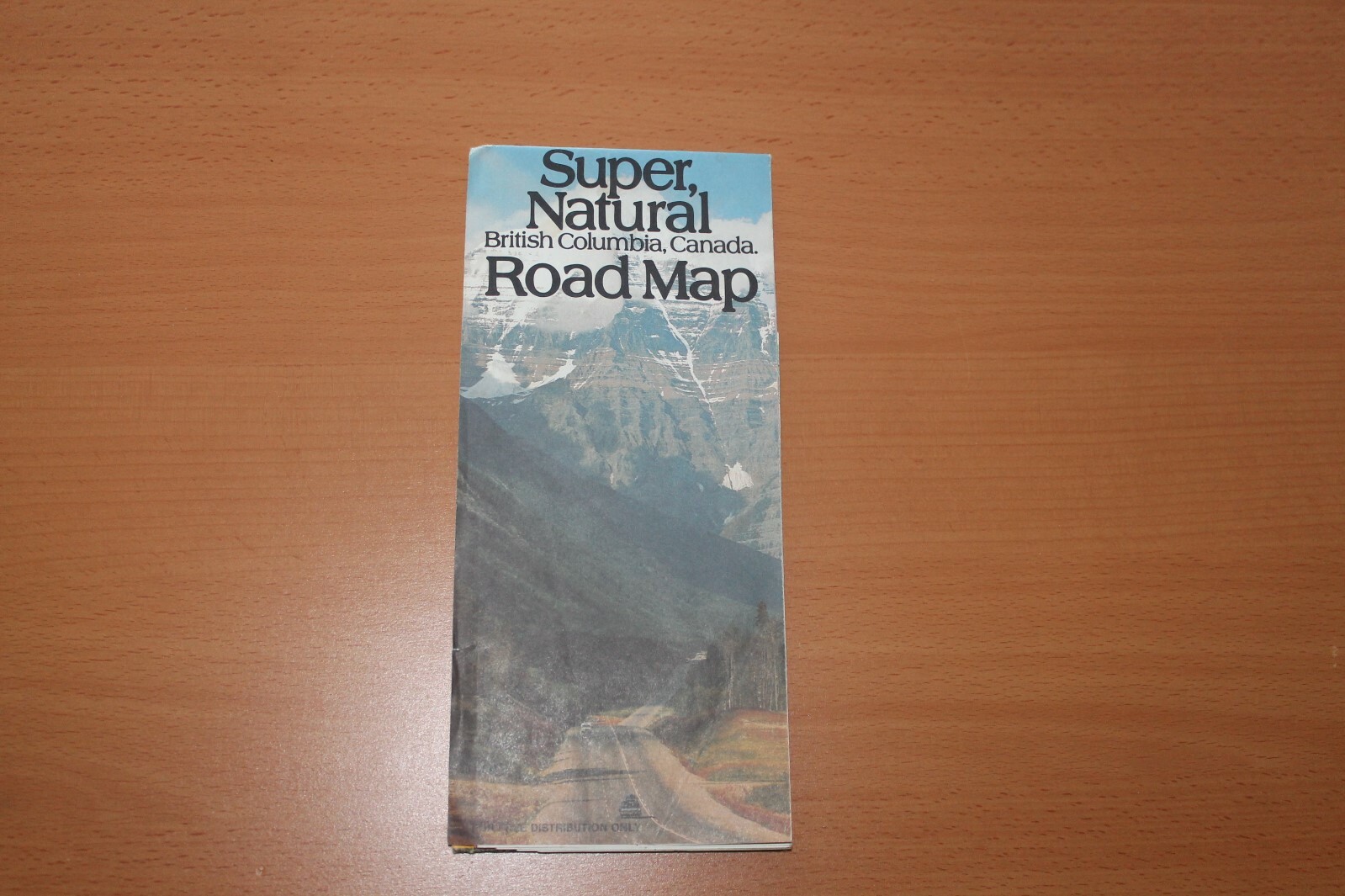 Vintage Road Map -- Super, Natural British Columbia 1981