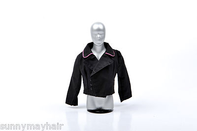 Dragon 16 Black Male Short  Dust Coat Clothing For 12quot Action Figures