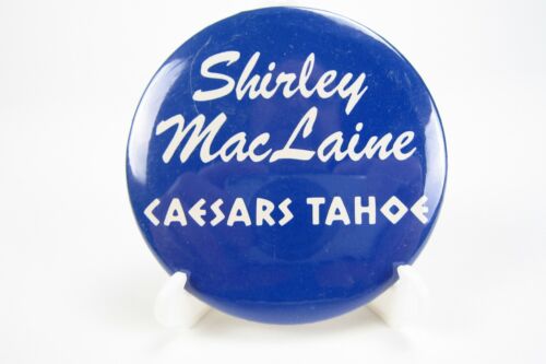 Caesars Tahoe Shirley Maclaine 3 inch Pinback Button