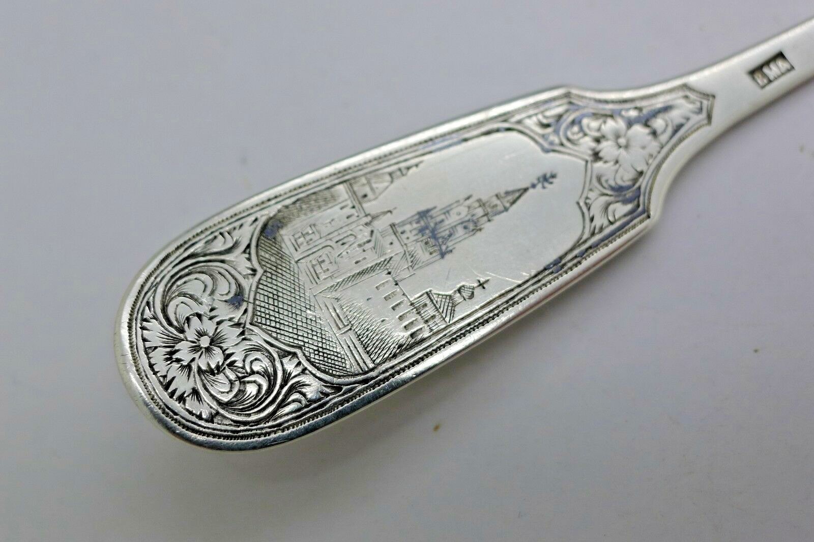 Russian RARE Silver Big Spoon Kremlin c.1887 V.Agafonov Moscow Ivan Yefimovich