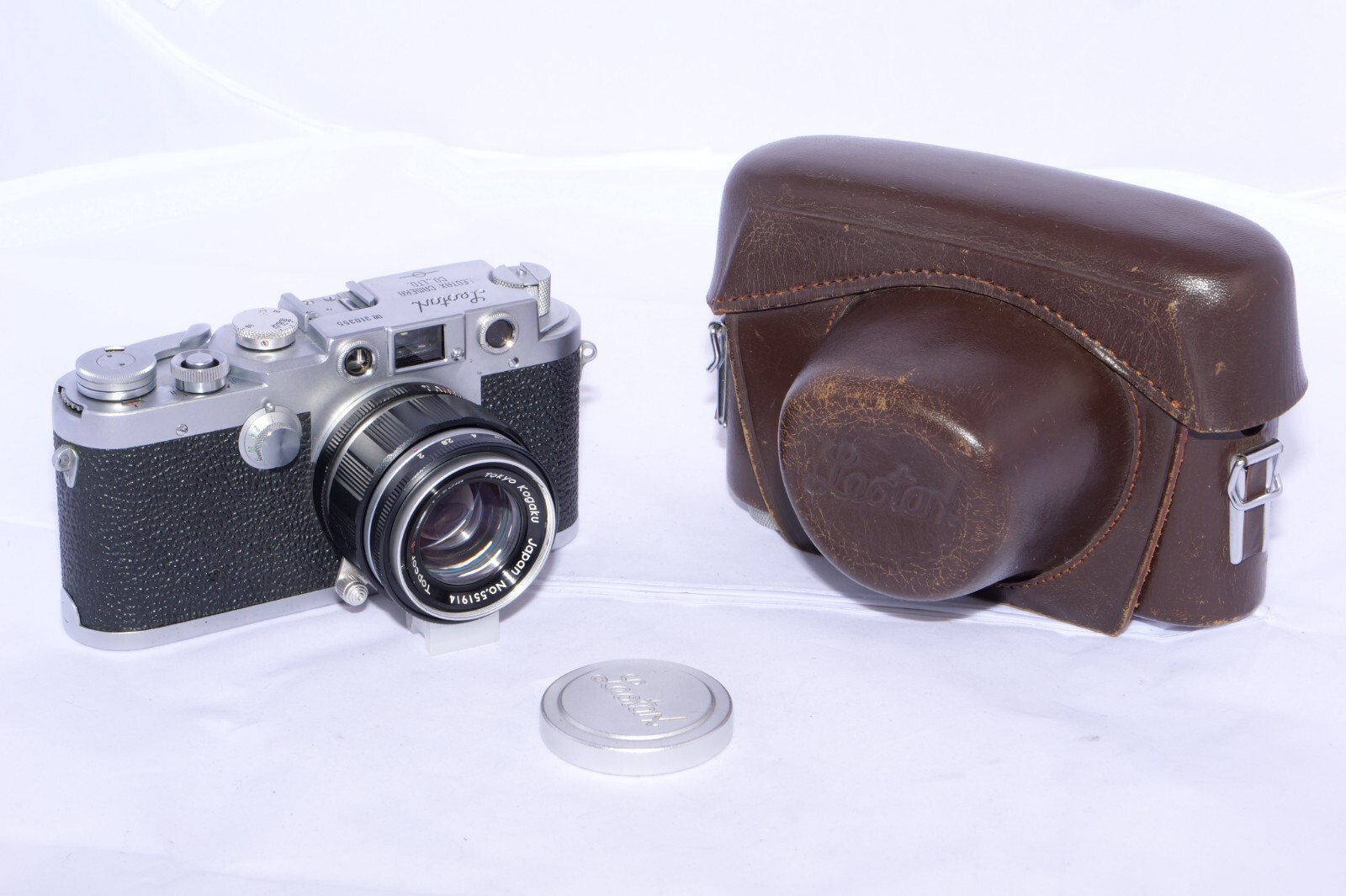Leotax K型　Topcor  1:35   f=5cm LEOTAX FV vintage Leica Copy camera. Topcor 5cm/3.5 lens