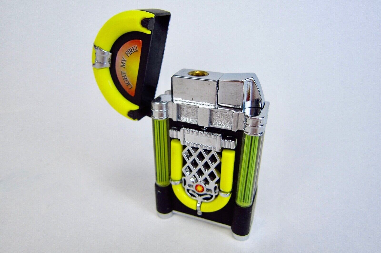 Vintage Black Jukebox Lighter Light My Fire Novelty