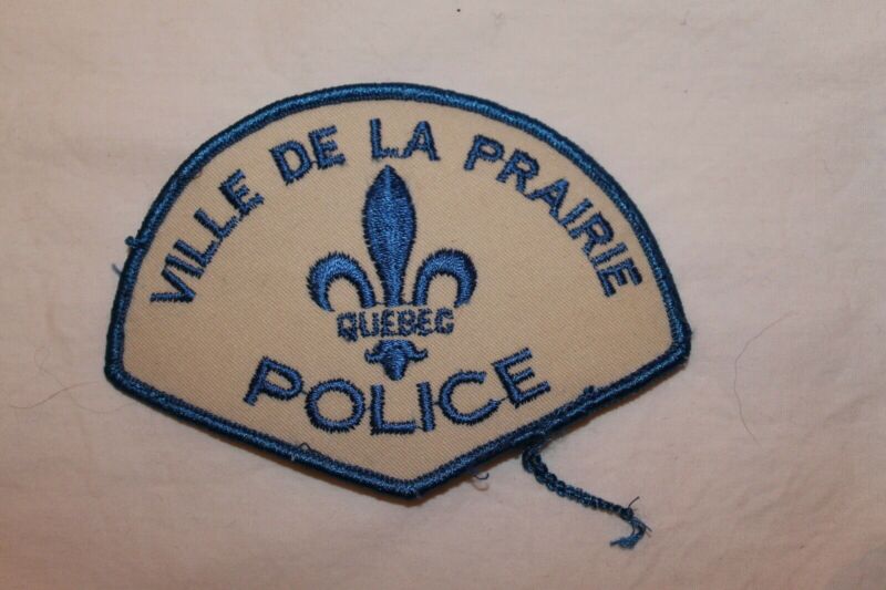 Canadian Quebec Ville De La Prairie Police Patch