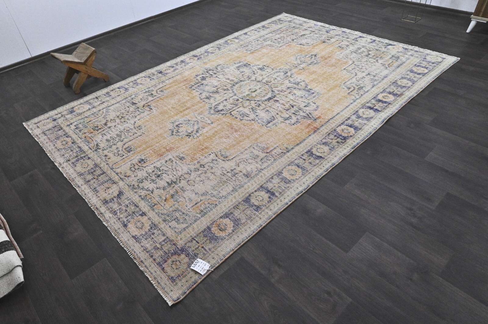 Oushak Turkish Vintage Rug 6x10 Kilim Rug Anatolian Handmade Boho Decor ORANGE