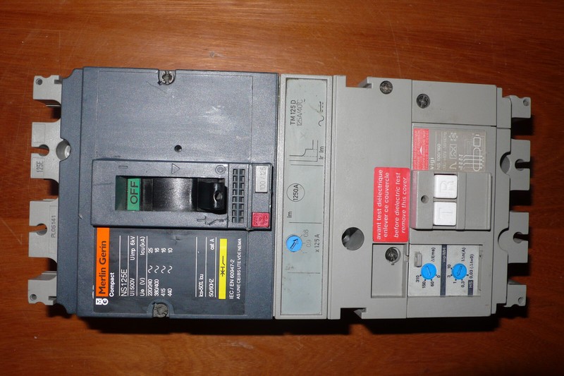 Ns125e Merlin Gerin Disjoncteur Triphase  125a DéClencheur Tm125d Vigi Ns100/160