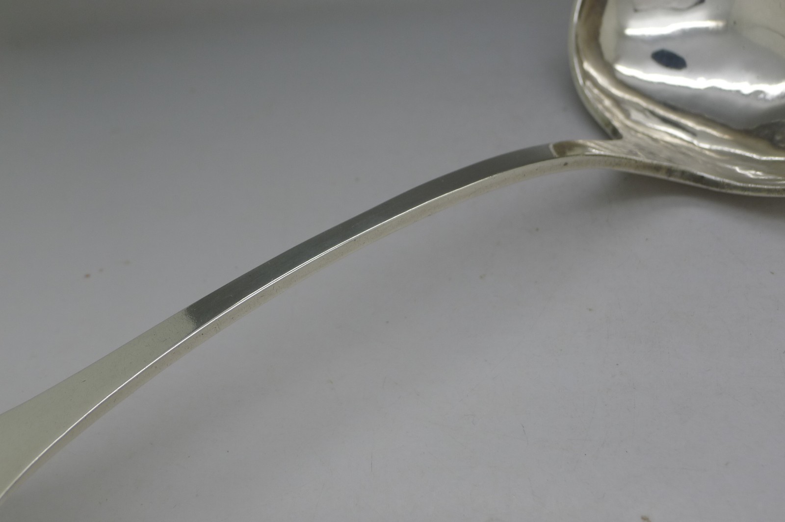 William Hughes Baltimore c.1780 American Coin Silver Punch Ladle RARE Must See