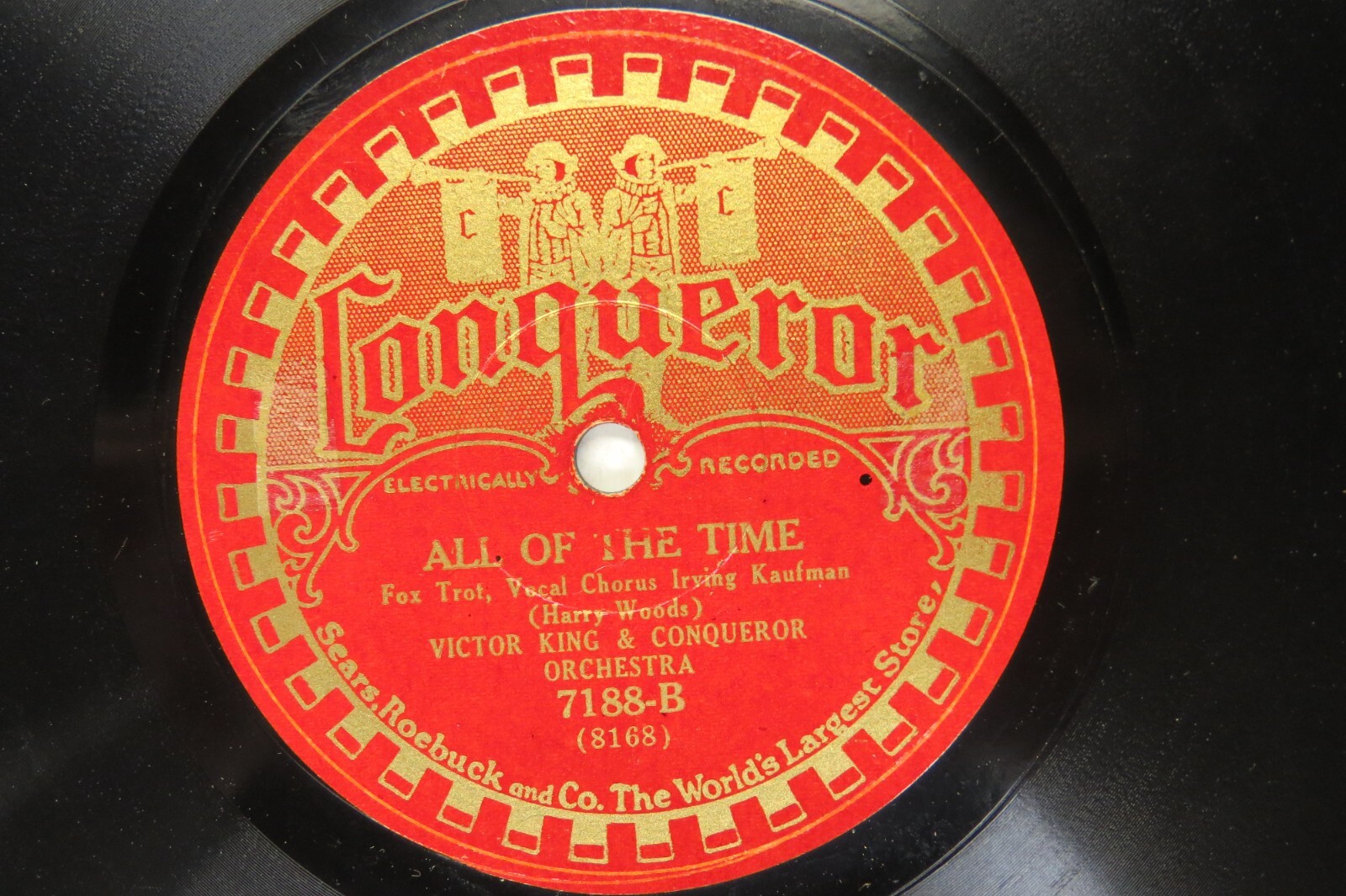 ● Curnow / When Time Will Be No More Victor King & Orch. - CONQUEROR 7188 - All of the Time