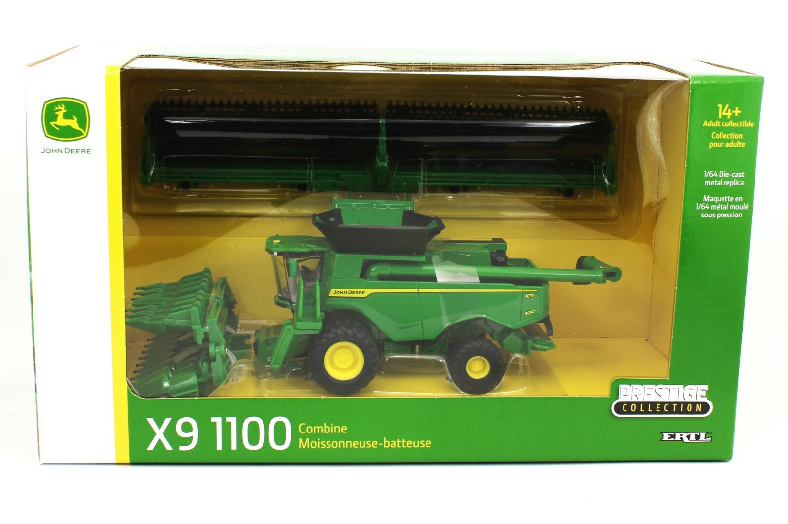 2021 ERTL 1:64 John Deere X9 1100 COMBINE w/CORN & DRAPER HEADS *PRESTIGE* NIB!