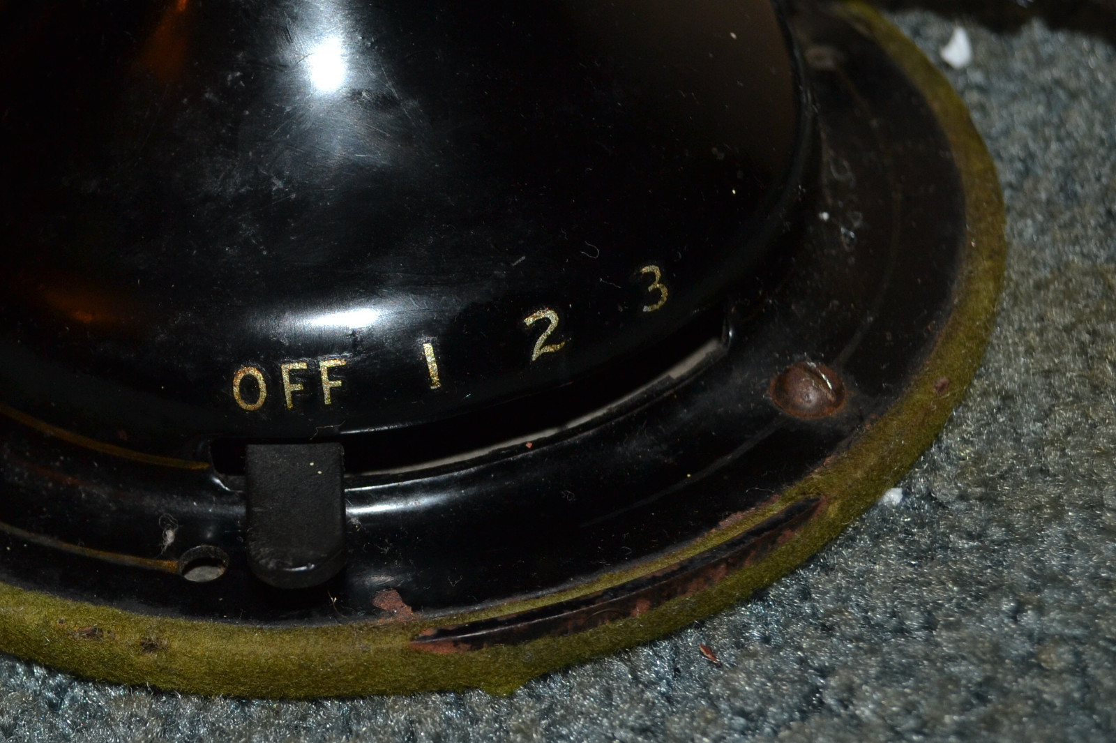 Small Antique Fan Vtg 4 blade Brass Robbins & Meyer